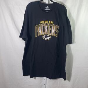 Green Bay Packers NFL Fanatics Tee - Mens Size 4XL - Black